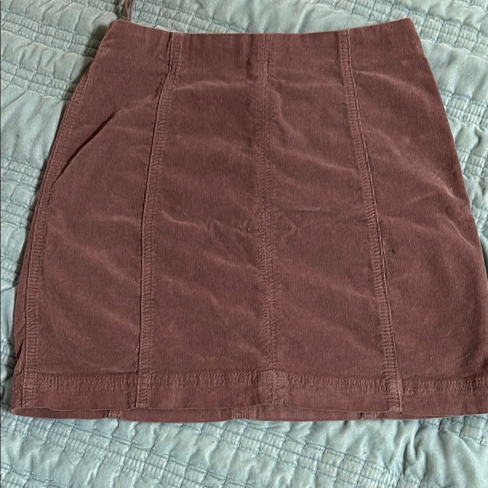 Free People  Brown Corduroy Skirt